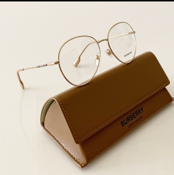 BURBERRY CLEAR LENSE GLASSES NEW WITH CASE FULL INCLUSION - Picture 2 of 12